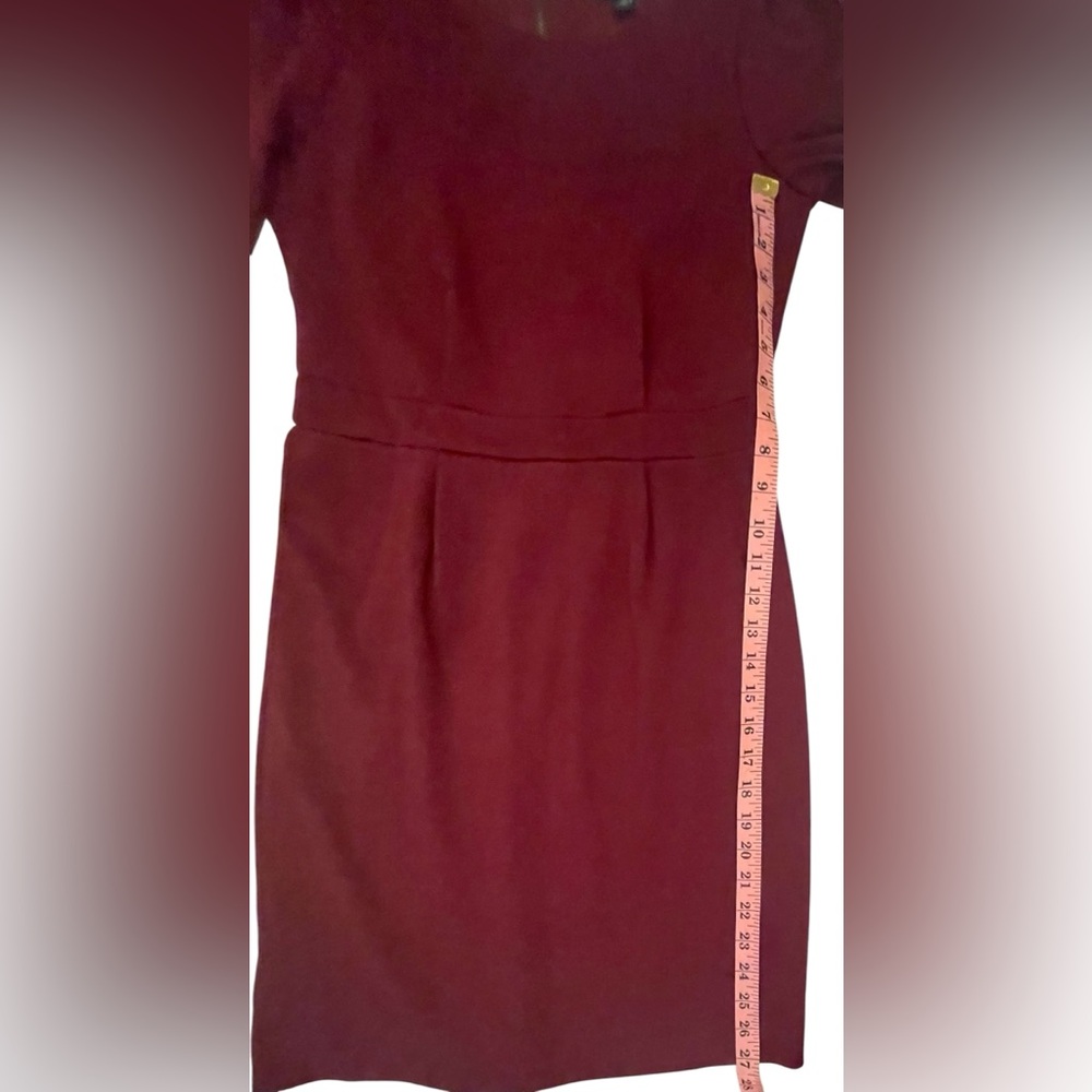 Banana Republic Elegant Burgundy Dress - Picture 3 of 8